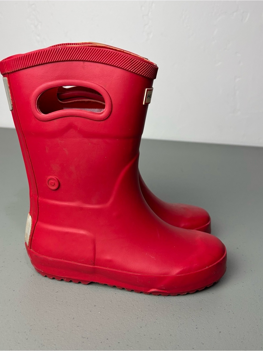 Hunter for Target Red Kids Rain Boots Pull On Size 11 * NO INSOLES